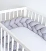 400 cm GRAU Geflochtenes Kissen Zierkissen Dekokissen Bettschlange Bettumrandung Zugluftstopper Produktbild-Vorschau
