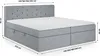 FEDVE Boxspringbett Schlafzimmerbett PEKIN mit 2 Produktbild-Vorschau 4