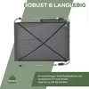 Outsunny Doppelliege Sonnenliege mit Sonnendach rollbar Produktbild-Vorschau 11