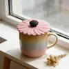 2 Stück Silikondeckel für Gläser im Sonnenblume Design Produktbild-Vorschau 2