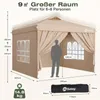 Sekey Faltpavillon 3x3 m Pop Up Gartenpavillon wasserdicht Produktbild-Vorschau 3