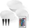 EASYmaxx LED Solarleuchte mit Fernbedienung - 3 kaltweiße Produktbild-Vorschau 2