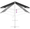 vidaXL Store autoportant 4 x 3 m en polyester, anthracite Voir les images du produit 9