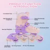 Inliner Skates für Kinder, Verstellbare 5 Größen Inline Produktbild-Vorschau 2
