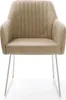 DELIFE Esszimmerstuhl Greg-Flex Mikrofaser Beige Vintage Produktbild-Vorschau 2