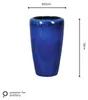 Pflanzvase Passion for Pottery Stockholm luxe Steinzeug Ø Produktbild-Vorschau 1