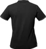 The back view of a black polo shirt. Produktbild-Vorschau