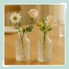 Relaxdays Glasvase, 12er Set, Deko-Vase, geprägtes Produktbild-Vorschau 2