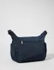A dark blue Kipling Gabbie crossbody bag is shown from the back against a white background. Produktbild-Vorschau