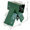 4iQ Quadratische Schaukelverbinder Grün - Winkel 100°, Maße Produktbild-Vorschau 5