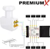 PremiumX Quattro LNB SAT für Multischalter DVB-S2 HD 4K 8x Produktbild-Vorschau 6