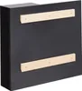 BELIANI Badezimmer Wandschrank mit Spiegelschrank Schwarz Produktbild-Vorschau 4