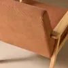 sweeek - Skandinavischer Sessel aus Holz und Cord - Braun Produktbild-Vorschau 5