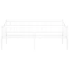 vidaXL Schlafsofa Bettgestell Weiß Metall 90x200 cm Produktbild-Vorschau 4