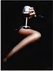 ARTland Leinwandbild Dame mit einem Glas Rotwein Größe: Produktbild-Vorschau 1