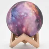 Lampa księżycowa 3D Starry Sky Moon Lamp 16 kolorów Zdalne Podgląd zdjęcia produktu 3