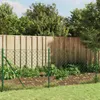 vidaXL Maschendrahtzaun mit Bodenflansch Grün 1,1x25 m Produktbild-Vorschau 2