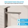 Badarmatur Mizarela hoch - Anthrazit | Hohe Badarmatur im Produktbild-Vorschau 2