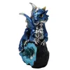 Drache blau auf Kristall mit Dracheneier - Drache Figur Produktbild-Vorschau 5