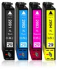 Four printer ink cartridges lined up against a white background. Produktbild-Vorschau