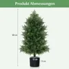 80 CM Sztuczne drzewo cedrowe, sztuczna roślina wewnętrzna Podgląd zdjęcia produktu 7