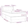 vidaXL Boxspringbett mit Matratze Dunkelbraun 90x200 cm Produktbild-Vorschau 8