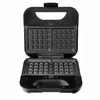 An open black waffle maker on a white background. Náhľad obrázku produktu