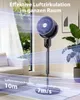 Aigostar 2-in-1 Luftumwälzer Standventilator, DC-Motor, Produktbild-Vorschau 2