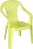 A single green plastic chair on a white background. Náhľad obrázku produktu