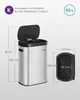 Mülleimer mit Sensor, automatischer Abfalleimer 50 L, Produktbild-Vorschau 7