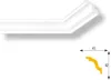 PROVISTON Stuckleiste 45 x 45 x 2000 mm Deckenleiste Produktbild-Vorschau 1