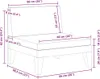 vidaXL Modular-Mittelsofa mit Cremeweißen Kissen Akazie Produktbild-Vorschau 6
