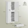 HOMCOM Meuble de salle de bain, meuble de rangement avec Voir les images du produit 5