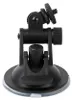 A black camera mount with a suction cup base. Produktbild-Vorschau