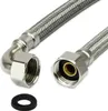 AWM Edelstahl Flexschlauch (DN8) 1/2" BOGEN x 1/2" ÜM - 90 Produktbild-Vorschau 1