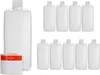 10 Plastikflaschen 500 ml eckig aus HDPE mit weißen Produktbild-Vorschau 1