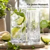12er Set Longdrinkgläser 375 ml mit edler Schliffoptik Produktbild-Vorschau 4