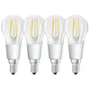 4 x Osram LED Filament Tropfen 5W = 40W E14 klar 470lm Produktbild-Vorschau 1