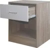 Nachtschrank 2er Set Thekla Sonoma/Weiß Produktbild-Vorschau 3