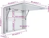 vidaXL Armadio a specchio LED 80x9,5x55 cm Anteprima dell’immagine prodotto 9