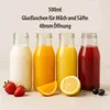 Milchflasche Glas 500ml – 20er Set – Weithalsöffnung 48mm – Produktbild-Vorschau 3