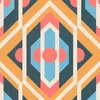 Profhome 395314-GU Tapeta retro Geometryczna niebieska Podgląd zdjęcia produktu 1