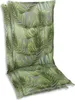 Two chair cushions with a palm leaf pattern are stacked on top of each other. Produktbild-Vorschau