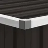 vidaXL Casetta da giardino Marrone 195x198x159 cm Acciaio Anteprima dell’immagine prodotto 10