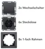 MILOS Starter-Kit 16-teilig Anthrazit 6x Steckdose 2x Produktbild-Vorschau 2