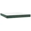 Boxspringbett mit Matratze & LED Dunkelgrün 180x200 cm Samt Produktbild-Vorschau 5