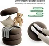Pufa otwierana ze schowkiem welurowa 42 cm SNUGGO Brązowa Podgląd zdjęcia produktu 9