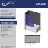 Badewannenfaltwand 120 x 140 cm Glaswand für Badewanne Produktbild-Vorschau 5