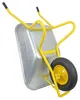 HBH® Schubkarre 85 Liter Garten Farbe gelb Profi Produktbild-Vorschau 4