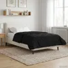 vidaXL Ganzjahresbettdecke Gepolstert Schwarz 140 x 220 cm Produktbild-Vorschau 2